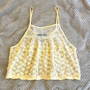 Sheer flower Top